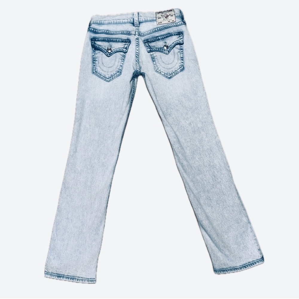 TRUE RELIGION Ricky Relaxed Straight Flap Pocket Jeans Light Wash | Men's 29